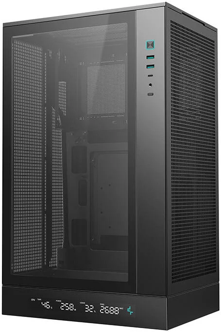 کیس کامپیوتر Micro-ATX دیپ کول CH270 DIGITAL، پشتیبانی از رادیاتور تا 360 میلیمتر، پشتیبانی از حداکثر 6 فن 120 میلیمتری، 4 اسلات توسعه، پنل جانبی شیشهای حرارت دیده، پنلهای توری سرتاسری، مشکی | R-CH270-BKNDM0-G-1 کیس کامپیوتر Micro-ATX دیپ کول CH270 DIGITAL، پشتیبانی از رادیاتور تا 360 میلیمتر، پشتیبانی از حداکثر 6 فن 120 میلیمتری، 4 اسلات توسعه، پنل جانبی شیشهای حرارت دیده، پنلهای توری سرتاسری، مشکی | R-CH270-BKNDM0-G-1