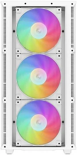 کیس کامپیوتر مید تاور ATX دیپ کول مدل CH560، ساخته شده از مواد ABS+SPCC+شیشه حرارت دیده، پشتیبانی از رادیاتور تا 360 میلی‌متر، دارای پورت‌های USB3.0/Audio/Type-C، سفید | R-CH560-WHAPE4-G-1