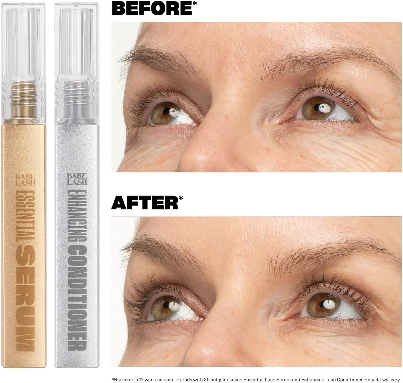 نرم کننده تقویت کننده مژه - سرم نرم کننده مژه، حاوی پپتیدها و بیوتین، کمک به داشتن مژه هایی پرتر و ضخیم تر، مکمل سرم مژه ضروری | 1 میلی لیتر، مقدار اولیه