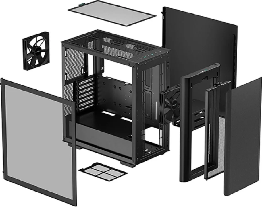 کیس مید تاور DeepCool CK500، ABS+SPCC+شیشه حرارت دیده، 7 اسلات توسعه، محدودیت طول کارت گرافیک 380 میلیمتر، پشتیبانی از رادیاتور تا 360 میلیمتر، سایز فن 120 میلیمتر، مشکی | R-CK500-BKNNE2-G-1 کیس مید تاور DeepCool CK500، ABS+SPCC+شیشه حرارت دیده، 7 اسلات توسعه، محدودیت طول کارت گرافیک 380 میلیمتر، پشتیبانی از رادیاتور تا 360 میلیمتر، سایز فن 120 میلیمتر، مشکی | R-CK500-BKNNE2-G-1