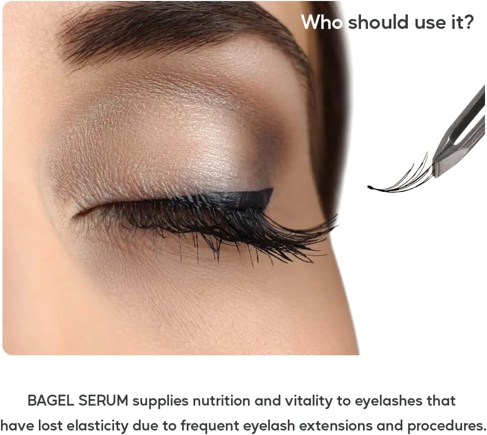 مجموعه سرم تقویت کننده و تونیک اسنس رشد مژه با کیفیت عالی Bagel کره ای