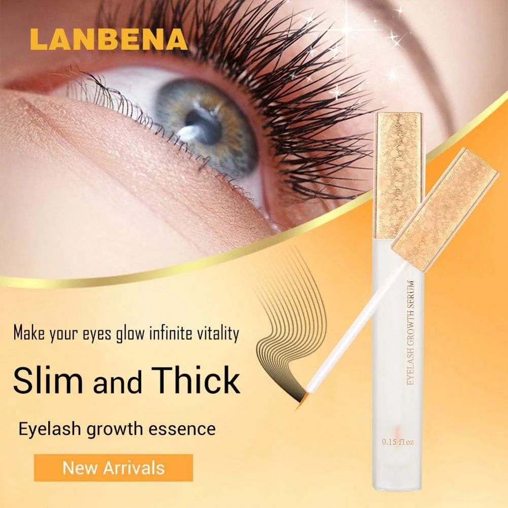 سرم تقویت مژه، تقویت کننده مژه ممتاز با مواد طبیعی برای مژه ها و ابروهای بلندتر، پرپشت تر و ضخیم تر