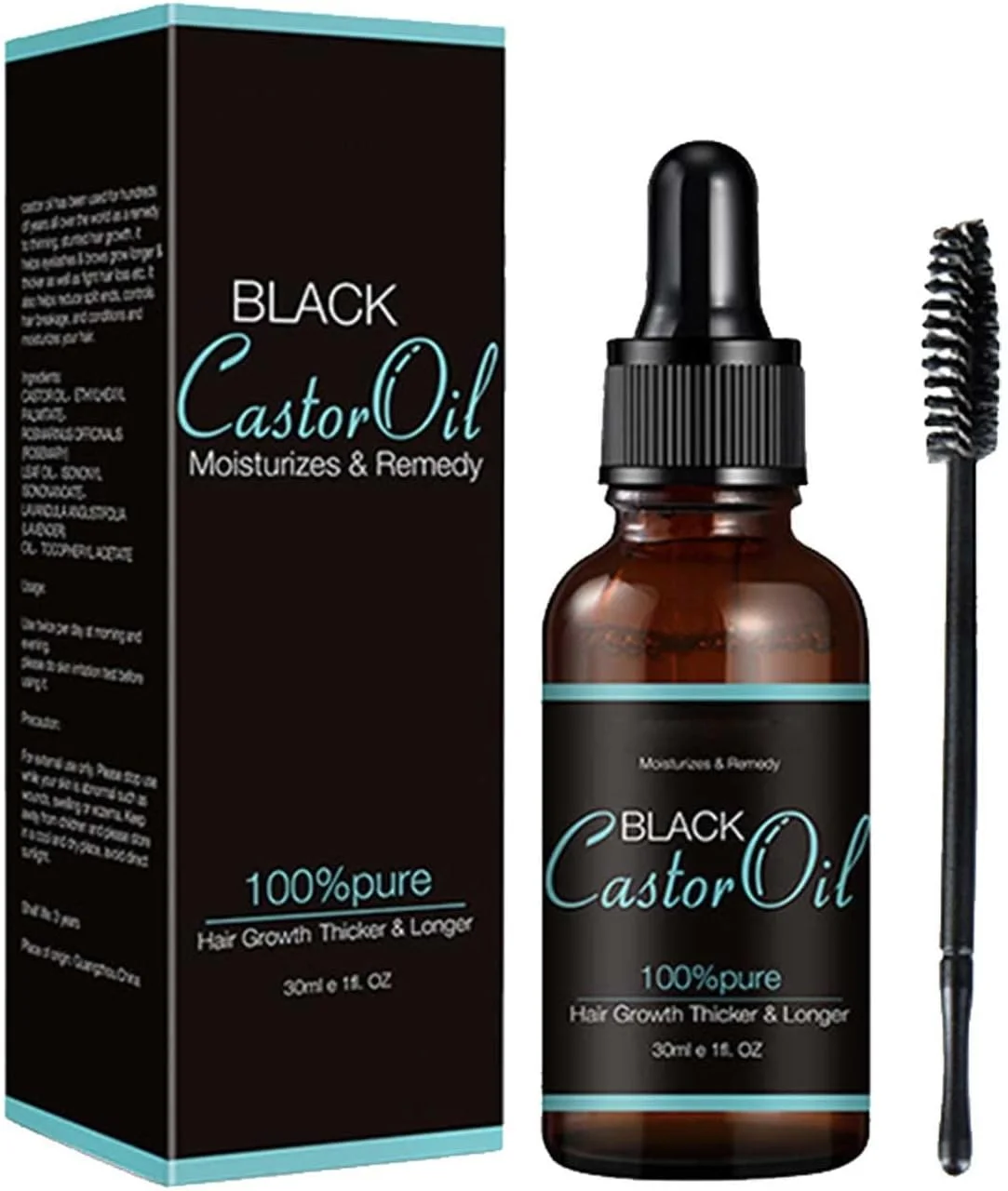 روغن مایع تقویت کننده مژه، ابرو و ریش، رشد طبیعی مو، سرم تقویت کننده ابرو، لیفت مژه، ارگانیک 30 میلی لیتر، لوسیون آبرسان برای پوست چرب (سفید، تک سایز)