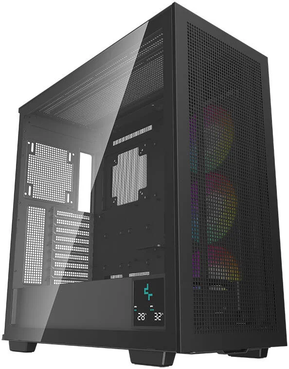 کیس کامپیوتر فول تاور دیپ کول Morpheus ATX+، پنل کناری شیشه حرارت دیده، پشتیبانی از رادیاتور تا 420 میلی‌متر، نمایشگر دیجیتال Real-time، 1 عدد فن ARGB 420 میلی‌متری، 4 عدد USB 3.0 / 1 عدد USB Type-C، مشکی | R-MORPHEUS-BKAPA1-G-1