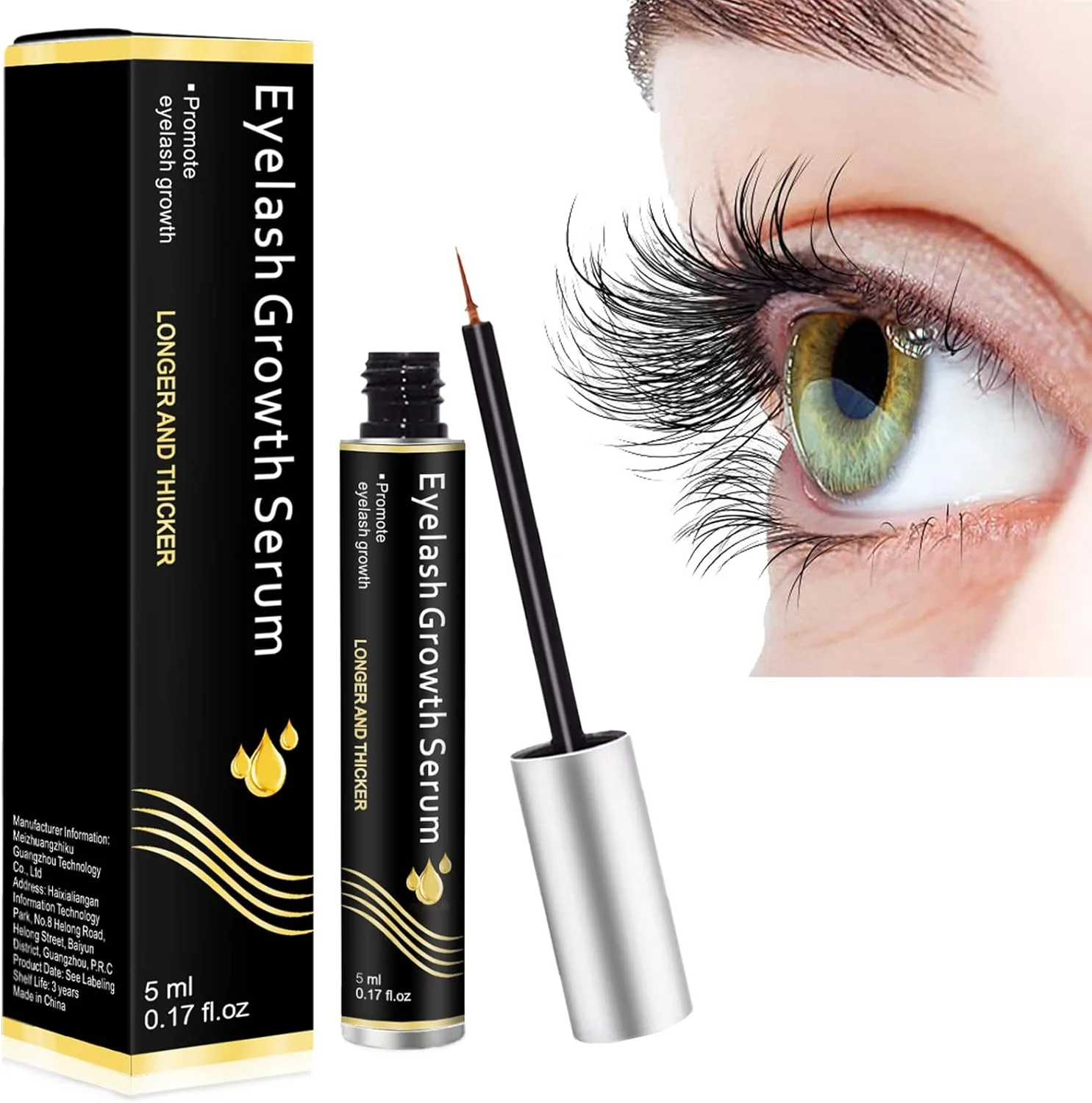 سرم مژه برای رشد و ضخامت - فعال کننده رشد مژه برای مژه های بلندتر، ضخیم تر و پرتر - تقویت کننده با فرمول تقویت کننده و مرطوب کننده - ظاهری سریع و سالم تر