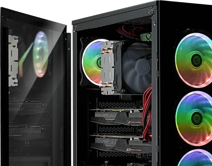 کیس مید تاور ATX مدل FPS CMT340، دارای 4 فن 120 میلیمتری از پیش نصب شده، پنل جلویی و جانبی شیشهای، ARGB - مشکی | CMT340 کیس مید تاور ATX مدل FPS CMT340، دارای 4 فن 120 میلیمتری از پیش نصب شده، پنل جلویی و جانبی شیشهای، ARGB - مشکی | CMT340