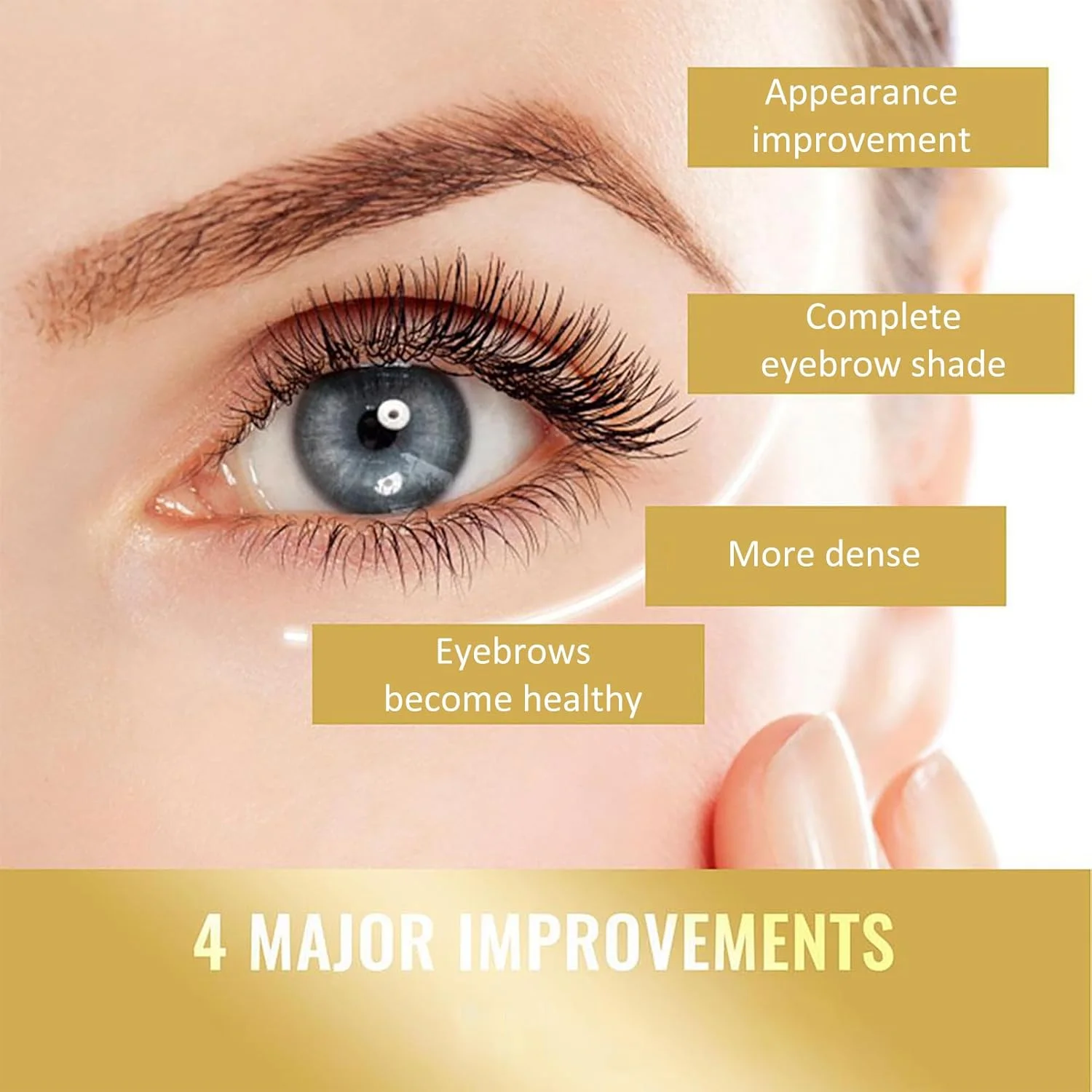 سرم مژه برای رشد و ضخامت - فعال کننده رشد مژه، تقویت کننده، مرطوب کننده و فرمول طبیعی - ظاهری سریع و سالم