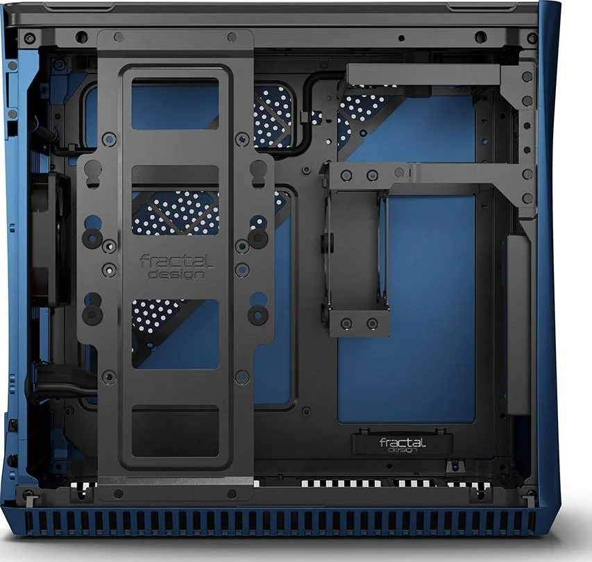 کیس کامپیوتر کوچک فراکتال دیزاین Era ITX Cobalt TG، دارای 1 فن SSR3 80mm، پشتیبانی از رادیاتور تا 240mm و مجموعا 5 فن، پورت Type-C در جلو، دسترسی آسان، آبی | FD-CA-ERA-ITX-BU