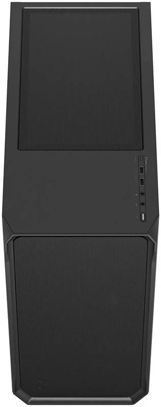 کیس کامپیوتر مید تاور Fractal Design Focus 2 سفید رنگ، پنل کناری شیشه ای حرارت دیده، طراحی مشبک در جلو، جریان هوای بالا، پشتیبانی از 6 فن 120 میلی متری و رادیاتور 360 میلی متری، پیکربندی هوشمند، 2 پورت USB 3.0، شیشه ای حرارت دیده مشکی | FD-C-FOC2A-01