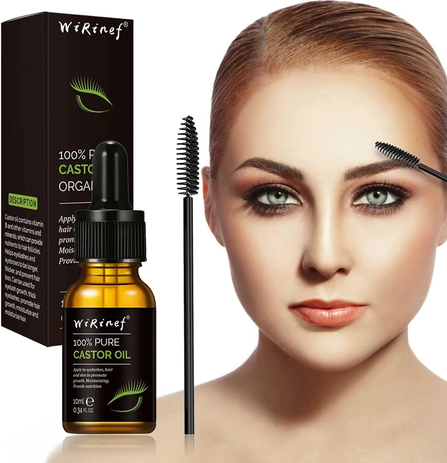 سرم تقویت کننده مژه رپید لش | محلول رشد سریع مژه 10 میلی لیتر، محلول تقویت کننده ابرو و مژه، فر کننده و ضخیم کننده مژه ها به طور طبیعی (سفید، تک سایز)