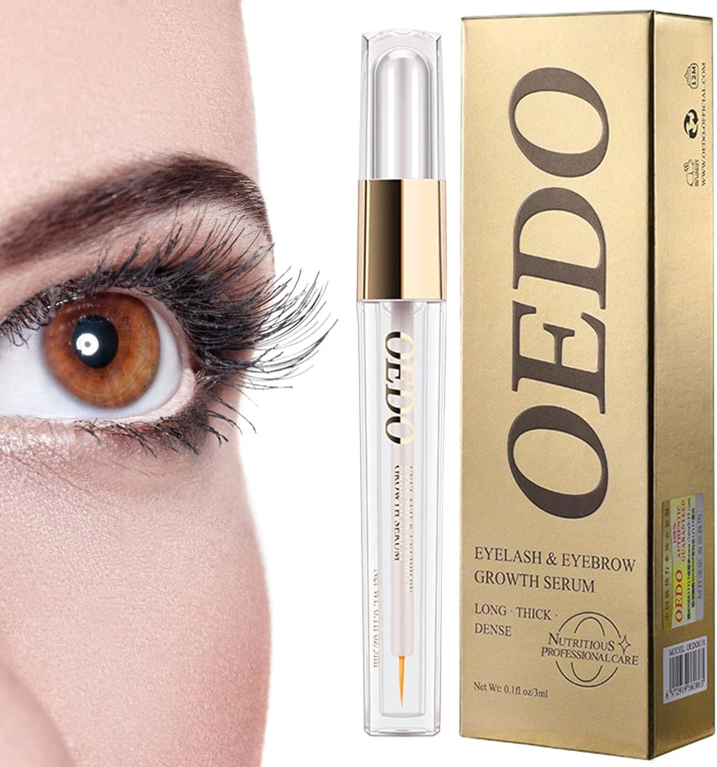 سرم های تقویت کننده مژه، سرم های تقویت کننده مژه برای رشد مژه - 3 میلی لیتر سرم های بلند کننده مژه برای رشد مژه ها و ابروها - مژه های بلندتر، پرتر و ضخیم تر