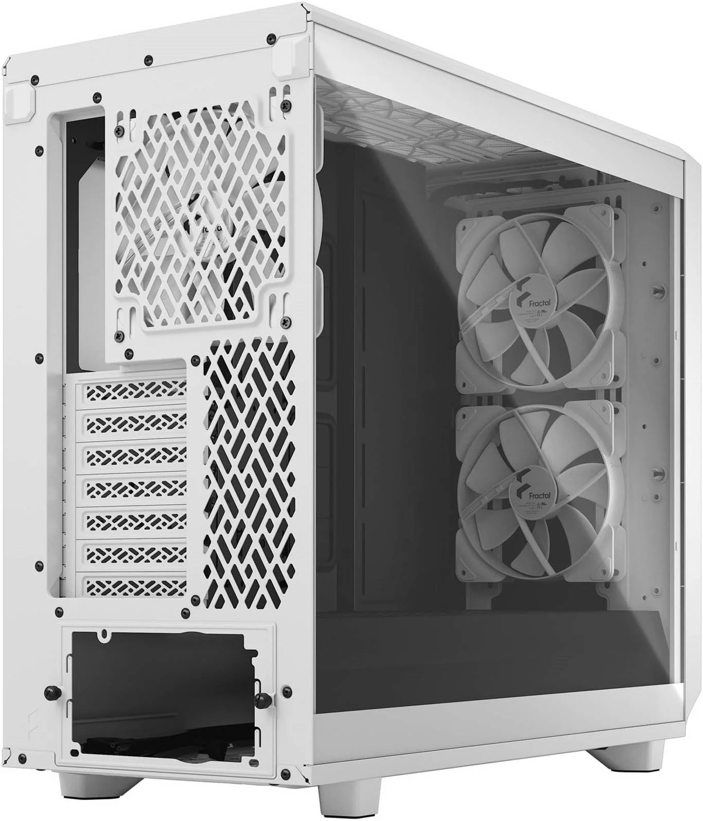 کیس مید تاور Fractal Design Meshify 2 Lite E-ATX، دارای 7 اسلات توسعه، سایز فن 120/140 میلیمتر، درایو 3.5/2.5 اینچی، پشتیبانی از رادیاتور 360 میلیمتری، پنل کناری شیشهای حرارت دیده، سفید رنگ کیس مید تاور Fractal Design Meshify 2 Lite E-ATX، دارای 7 اسلات توسعه، سایز فن 120/140 میلیمتر، درایو 3.5/2.5 اینچی، پشتیبانی از رادیاتور 360 میلیمتری، پنل کناری شیشهای حرارت دیده، سفید رنگ