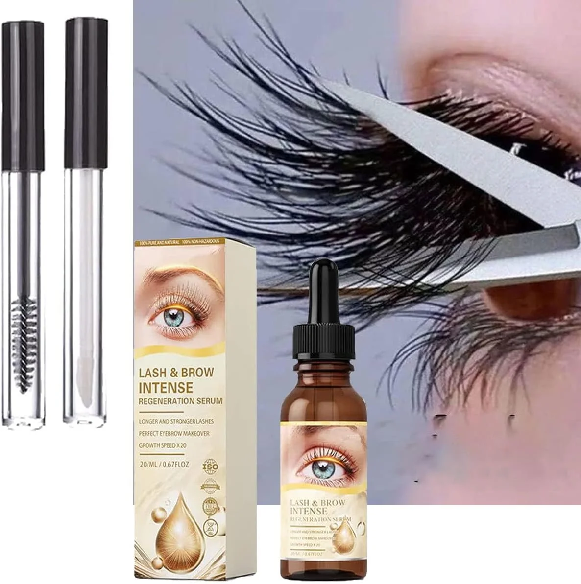 سرم احیا کننده قوی مژه و ابرو شین وینک مدل 2024، سرم رشد مژه و تقویت کننده ابرو برای رشد مژه های ضخیم تر و بلندتر و ابروهای بلند و پرپشت (1 عدد)