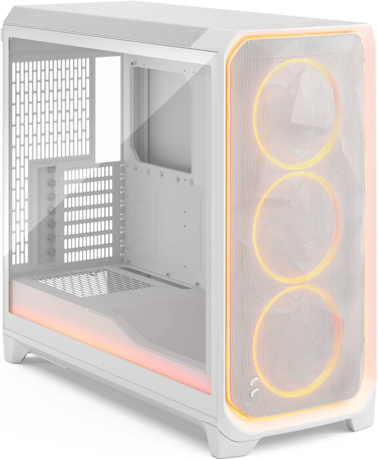 کیس کامپیوتر فول تاور Fractal Design Meshify 3 XL Ambience Pro RGB ATX، دارای 3 فن Momentum 14، پشتیبانی از رادیاتور تا 420 میلی‌متر، سازمان‌دهنده‌های کابل، پنل شیشه‌ای با رنگ روشن، شیشه حرارت دیده، سفید | FD-C-MES3X-05