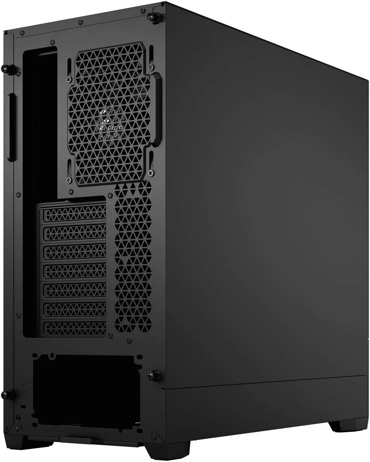 کیس کامپیوتر گیمینگ Fractal Design Pop Air ATX Mid Tower، نوع پنل کناری جامد، 7 اسلات توسعه، 2 عدد فن 120/140 میلی‌متری، 2 عدد جایگاه درایو 5.25 اینچی، پشتیبانی از رادیاتور تا 280 میلی‌متر، مشکی جامد | FD-C-POA1A-01