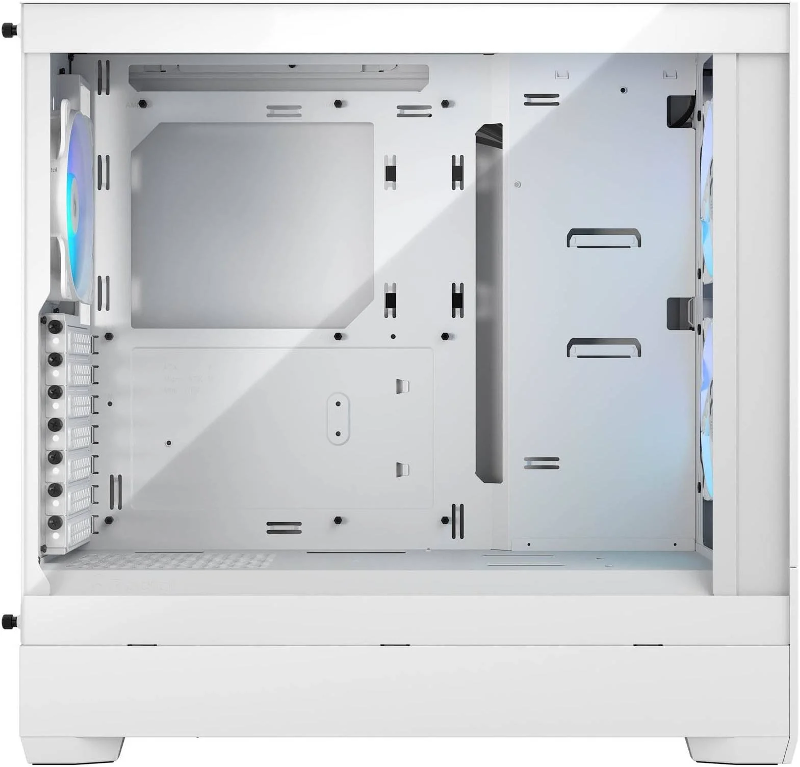 کیس گیمینگ مید تاور Fractal Design Pop Air ATX، شیشه حرارت دیده شفاف، 7 اسلات توسعه، 2 عدد فن 120/140 میلی متری، 2 عدد جایگاه درایو 5.25 اینچی، پشتیبانی از رادیاتور تا 280 میلی متر، RGB سفید | FD-C-POR1A-01