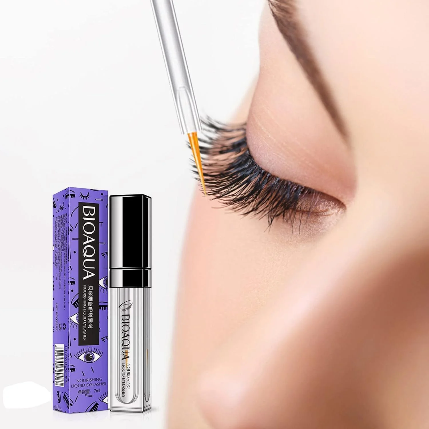 سرم رشد مژه، سرم ابرو مغذی تقویت کننده رشد مژه برای مژه های بلندتر، پرتر و ضخیم تر، تقویت کننده مژه برای مژه ها و ابروهای بلند و جذاب