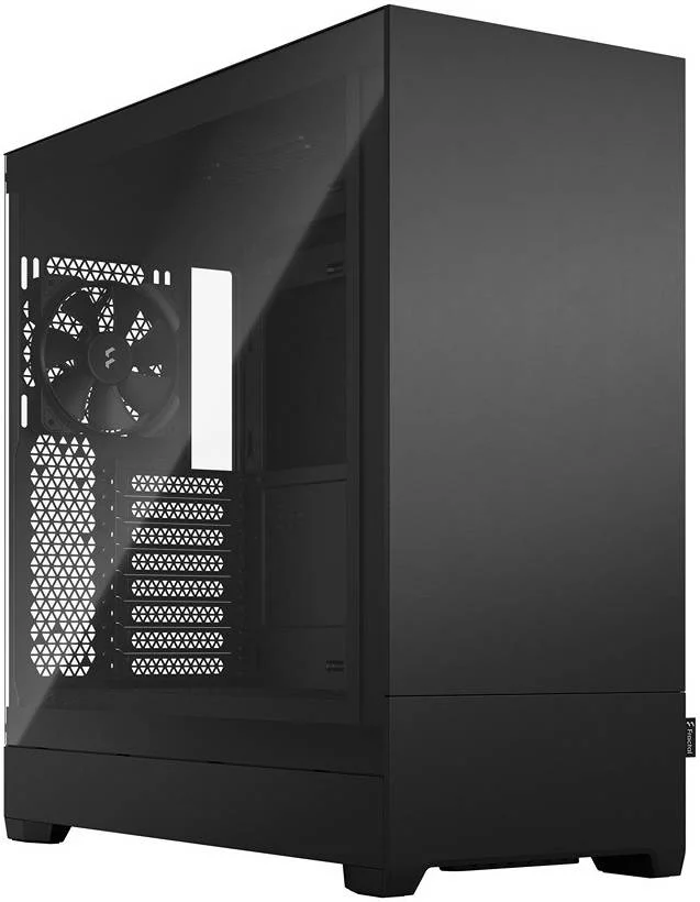 کیس مید تاور Fractal Design Pop XL Silent TG، پنل کناری شیشه حرارت دیده، پشتیبانی از فن تا 360 میلی‌متر و 6x120 میلی‌متر، محفظه مخفی، افزایش جریان هوا، پنل ورودی/خروجی USB-C، مشکی | FD-C-POS1X-02