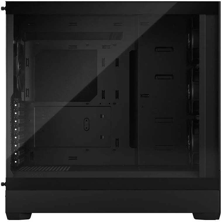 کیس مید تاور Fractal Design Pop XL Silent TG، پنل کناری شیشه حرارت دیده، پشتیبانی از فن تا 360 میلی‌متر و 6x120 میلی‌متر، محفظه مخفی، افزایش جریان هوا، پنل ورودی/خروجی USB-C، مشکی | FD-C-POS1X-02