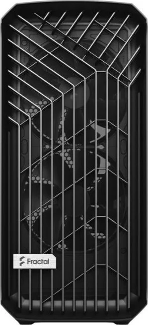 کیس کامپیوتر Fractal Design Torrent E-ATX Mid Tower، دارای 7 اسلات توسعه، جریان هوای بالا، 4 جایگاه 2.5 اینچی، پشتیبانی از رادیاتور تا 16.5 اینچ، 2 فن 180 میلی‌متری و 3 فن 140 میلی‌متری، شیشه مشکی روشن | FD-C-TOR1A-01