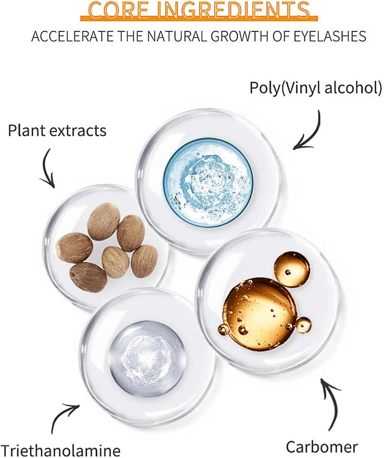 سرم رشد مژه، سرم مژه ارگانیک برای تقویت کننده مژه، مژه‌های بلندتر، ضخیم‌تر و سالم‌تر، سرم رشد سریع مژه و تقویت کننده ابرو مورد استفاده برای مژه‌های طبیعی چشم، ابروها، وگان - 5 میلی لیتر