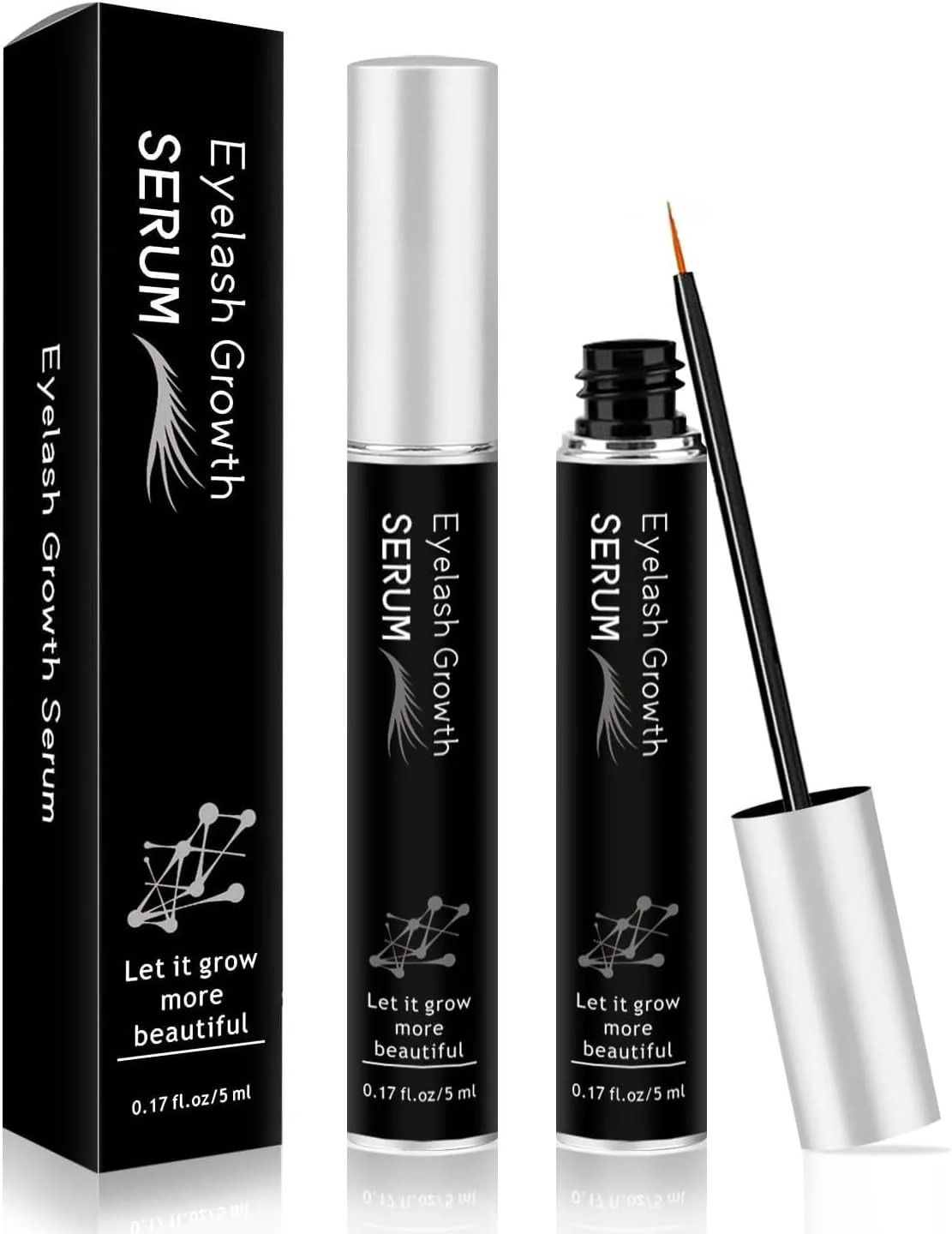 سرم مژه 1/2/3 عددی، سرم رشد مژه، سرم تقویت کننده مژه برای مژه های بلندتر، پرپشت تر (2 عدد)