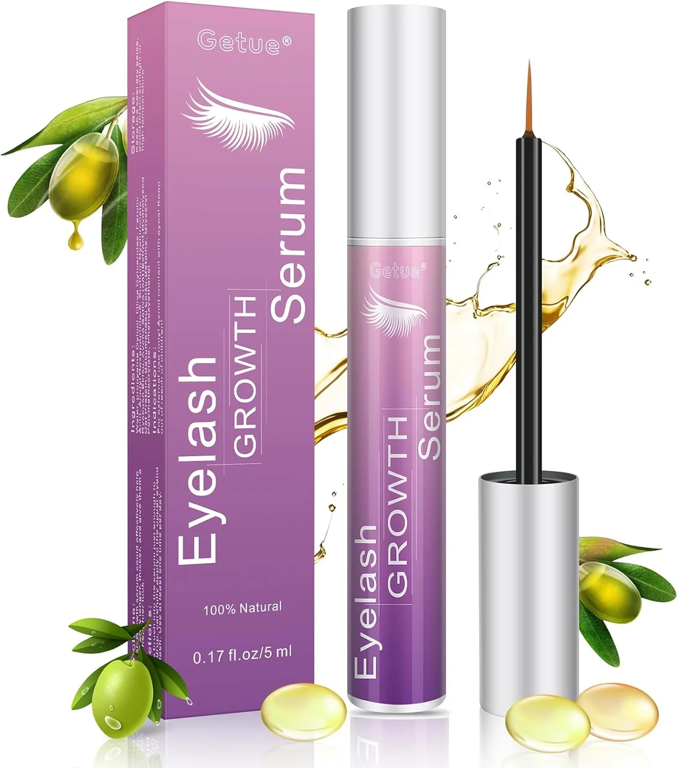 سرم مژه بدون هورمون، سرم رشد مژه، تقویت کننده طبیعی مژه برای مژه‌های بلندتر و ضخیم‌تر، فرمول مغذی و مرطوب کننده برای ترمیم مژه‌های آسیب دیده