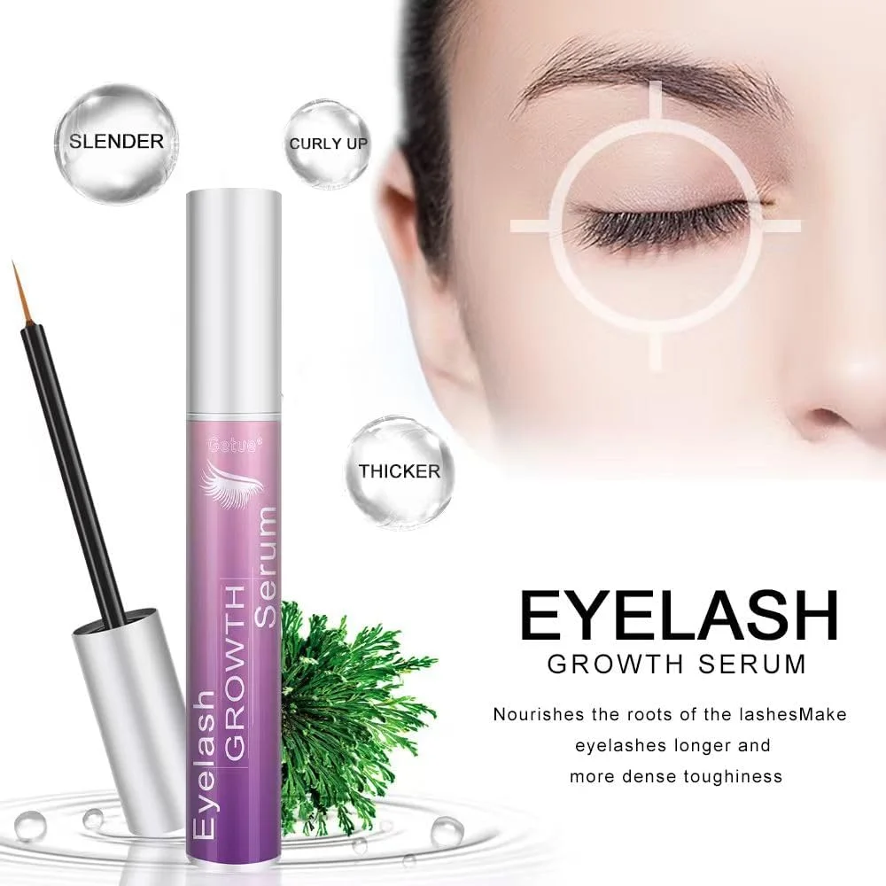 سرم مژه بدون هورمون، سرم رشد مژه، تقویت کننده طبیعی مژه برای مژه‌های بلندتر و ضخیم‌تر، فرمول مغذی و مرطوب کننده برای ترمیم مژه‌های آسیب دیده