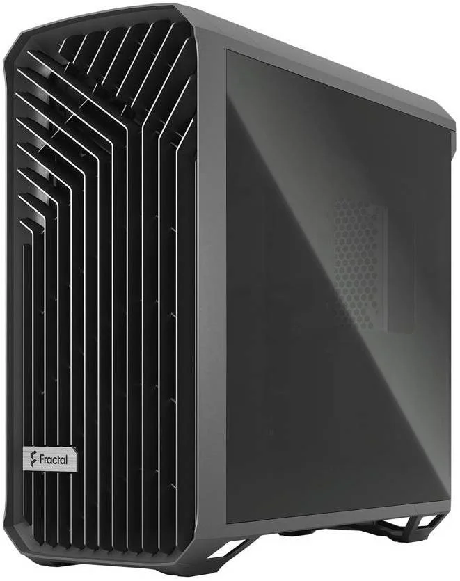 کیس مید تاور Fractal Design Torrent Compact Windowed ATX، استیل / شیشه حرارت دیده با رنگ روشن، 7 اسلات توسعه، پشتیبانی از رادیاتور تا 360 میلی متر، 3 عدد فن 120 میلی متری، 3 عدد جایگاه درایو 2.5 اینچی، خاکستری | FD-C-TOR1A-02