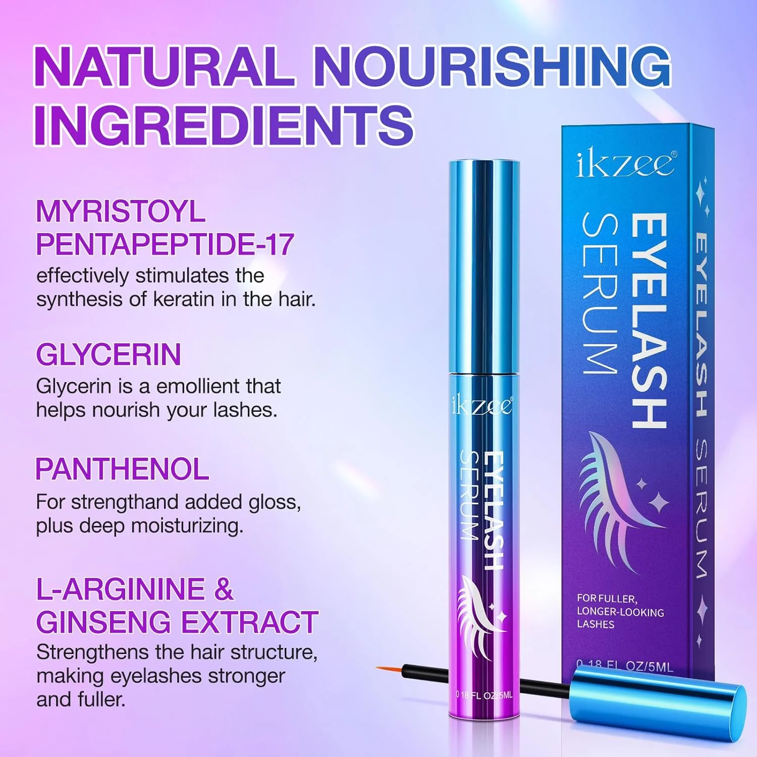 سرم تقویت کننده مژه Uocasi، 5 میلی لیتر، تقویت کننده حرفه ای مژه، مژه های بلندتر، پرتر و ضخیم تر، آبی، روکش ساتن سرم تقویت کننده مژه Uocasi، 5 میلی لیتر، تقویت کننده حرفه ای مژه، مژه های بلندتر، پرتر و ضخیم تر، آبی، روکش ساتن