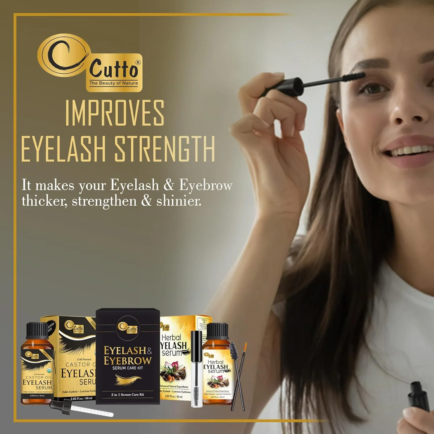 کیت مراقبت از مژه و ابرو، سرم مژه پرس سرد دارای گواهی USDA 100% خالص 60 میلی لیتر و سرم مژه گیاهی 60 میلی لیتر، برای ضخیم شدن، تقویت کننده، استحکام بخشیدن و افزایش رشد مژه ها، ابروها و مو کیت مراقبت از مژه و ابرو، سرم مژه پرس سرد دارای گواهی USDA 100% خالص 60 میلی لیتر و سرم مژه گیاهی 60 میلی لیتر، برای ضخیم شدن، تقویت کننده، استحکام بخشیدن و افزایش رشد مژه ها، ابروها و مو