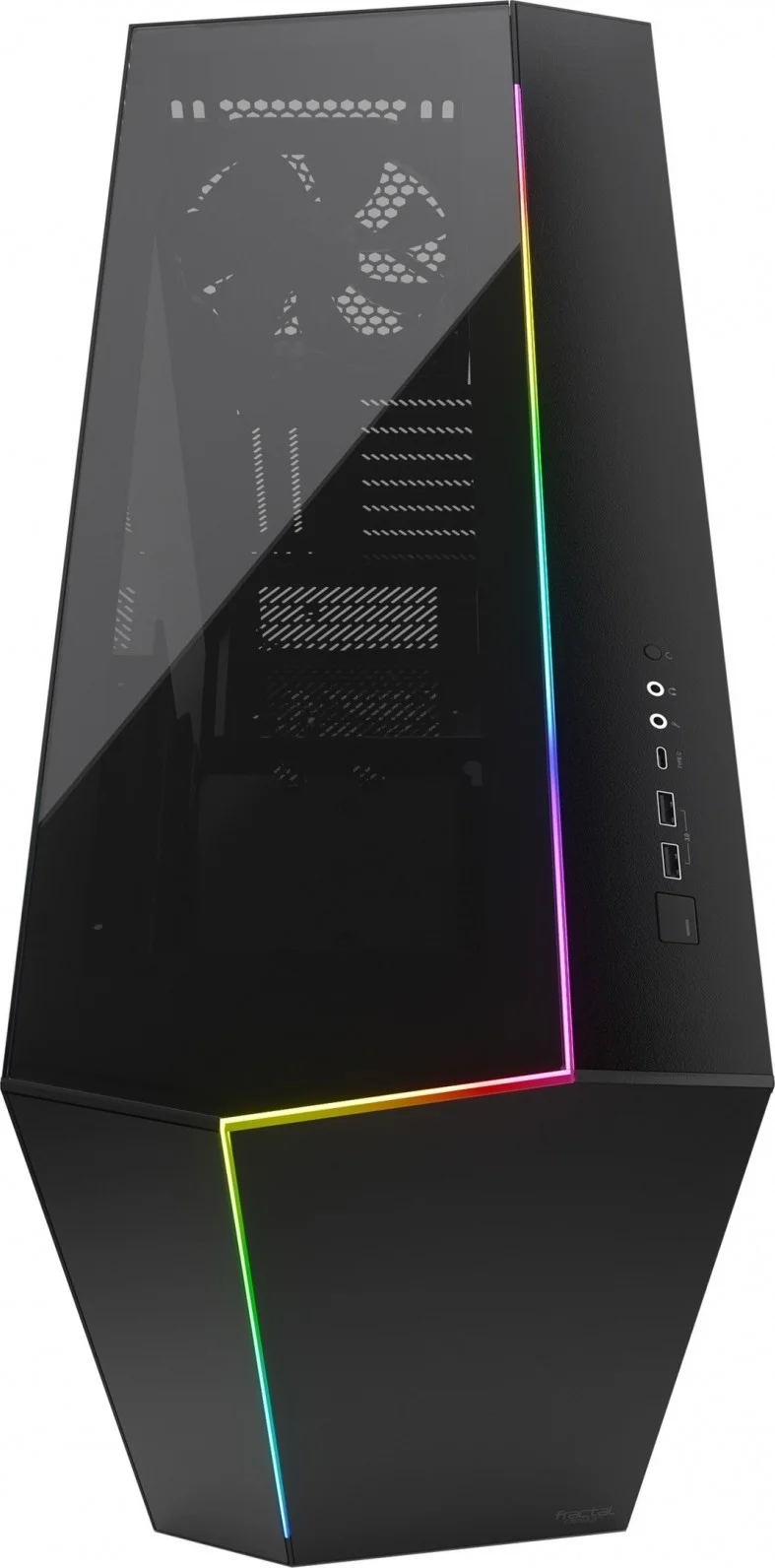 کیس کامپیوتر Fractal Design Vector RS Dark Tempered Glass Blackout Dark | FD-C-VER1A-02