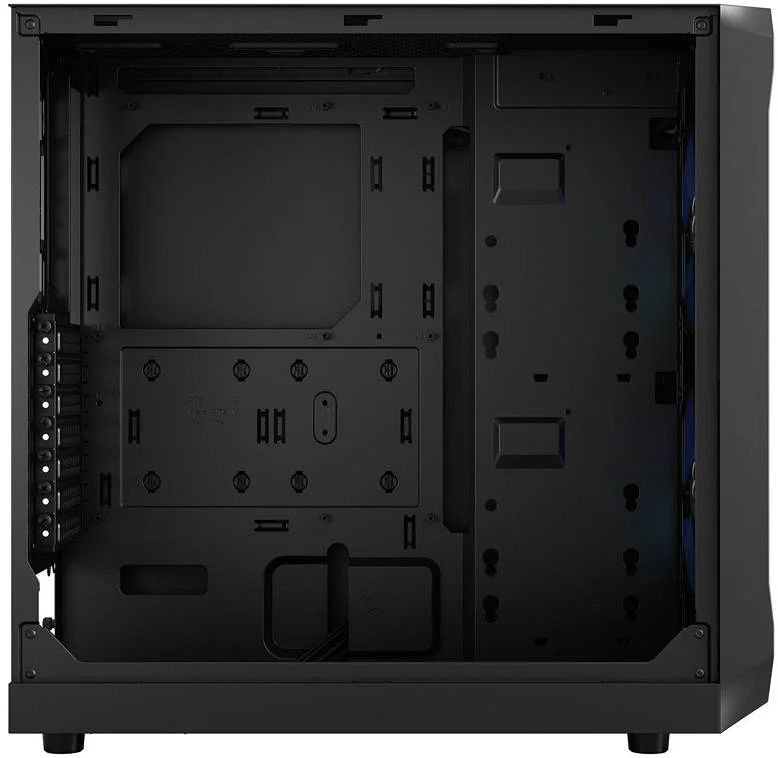 کیس کامپیوتر Fractal Design Focus 2 RGB TG Clear Tint ATX، پنل کناری شیشه حرارت دیده، طراحی مشبک جلو، جریان هوای بالا، پشتیبانی از 6 فن 120 میلی‌متری و رادیاتور 360 میلی‌متری، پیکربندی هوشمند، 2xUSB 3.0، مشکی | FD-C-FOC2A-03