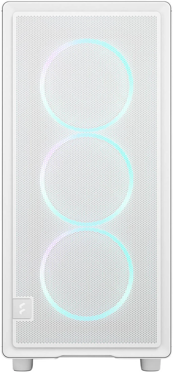 کیس کامپیوتر مید-تاور Fractal Epoch، دارای 3 فن 120 میلی‌متری Momentum، پشتیبانی از رادیاتور تا 360 میلی‌متر و 6 فن، پنل‌های جانبی فولادی و شیشه‌ای حرارت‌دیده، مدیریت کابل، سفید TG RGB Clear | FD-C-EPO1A-05