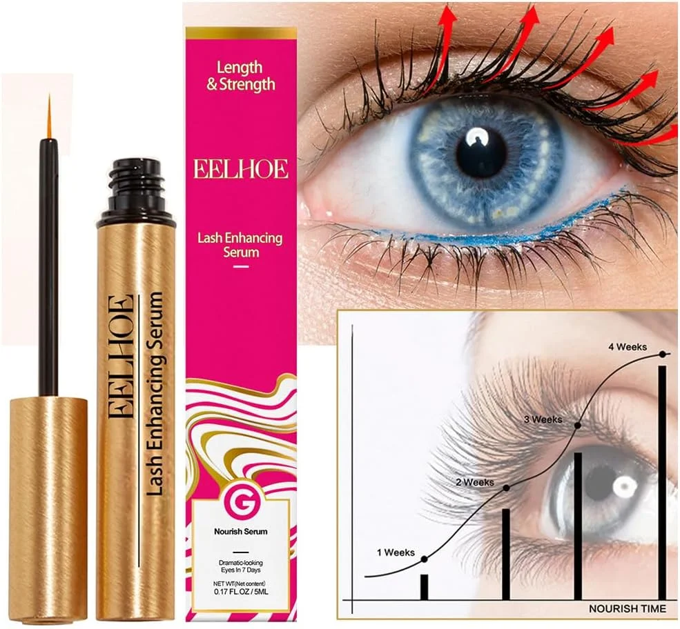 سرم تقویت کننده مژه طبیعی، سرم اصلی مژه، تقویت کننده مژه و ابرو برای مژه های طبیعی و روغن مژه و ابرو 5 میلی لیتر