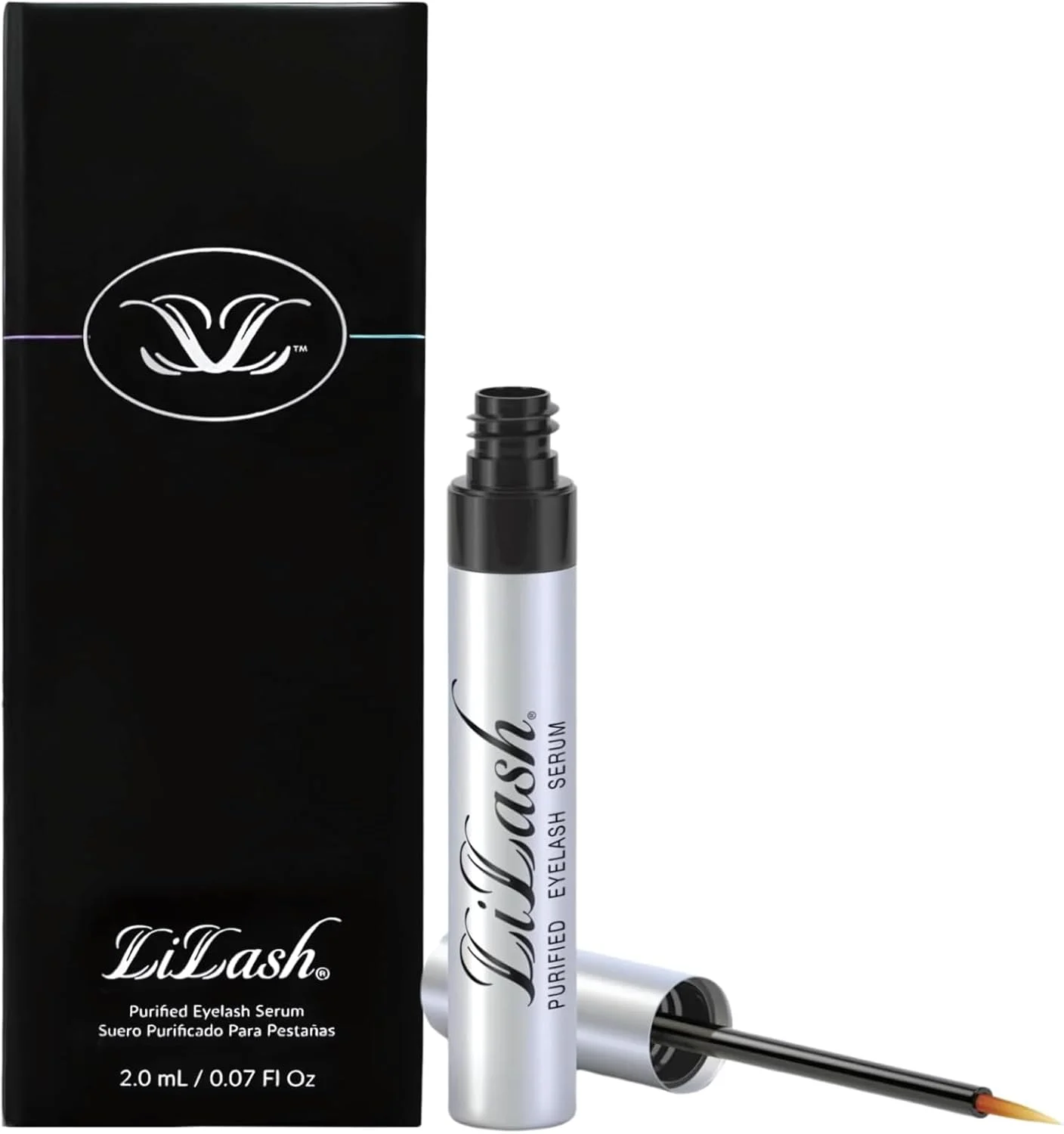 سرم تقویت کننده مژه LiLash، فرموله شده توسط پزشک، برای مژه هایی پرپشت تر و بلندتر، آرایش چشم، تقویت کننده طبیعی مژه، ایمن برای چشم های حساس و استفاده کنندگان از لنز تماسی، تامین 3 ماهه (2 میلی لیتر)
