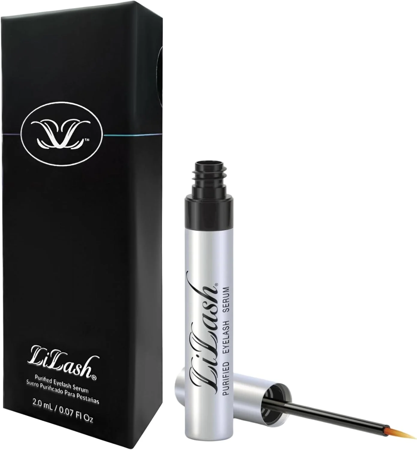 سرم تقویت کننده مژه LiLash، فرموله شده توسط پزشک، برای مژه هایی پرپشت تر و بلندتر، آرایش چشم، تقویت کننده طبیعی مژه، ایمن برای چشم های حساس و استفاده کنندگان از لنز تماسی، تامین 3 ماهه (2 میلی لیتر)