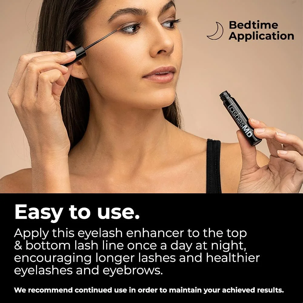 سرم و نرم کننده رشد مژه، 4 میلی لیتر - تقویت طبیعی برای مژه ها و ابروهای قوی تر و ضخیم تر - بدون پارابن و تست حیوانی - فرموله شده بالینی با پپتیدها و مواد گیاهی