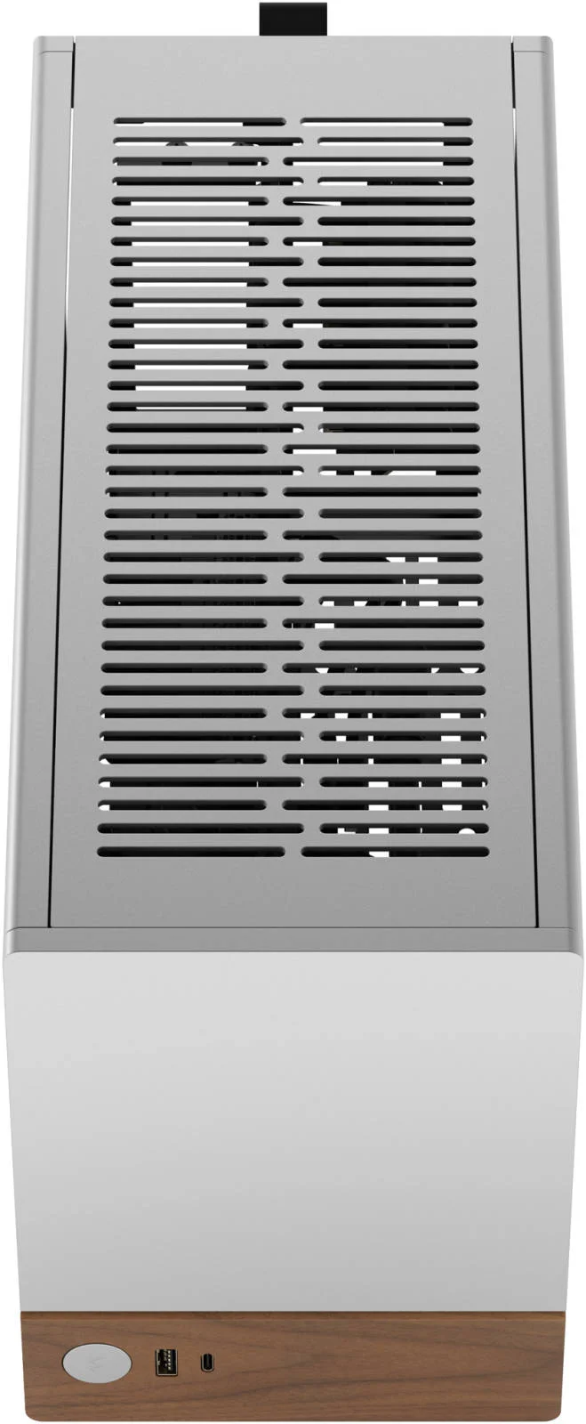 کیس گیمینگ Mini ITX SFX فاکتور کوچک Fractal Terra، دارای 2 جایگاه نصب درایو 2.5 اینچی، سایز فن 120 میلی‌متری، سایز رادیاتور 120 میلی‌متری، اسلات‌های توسعه 3 (حالت حداکثر GPU)، USB Type-C 20Gbps، نقره‌ای | FD-C-TER1N-02