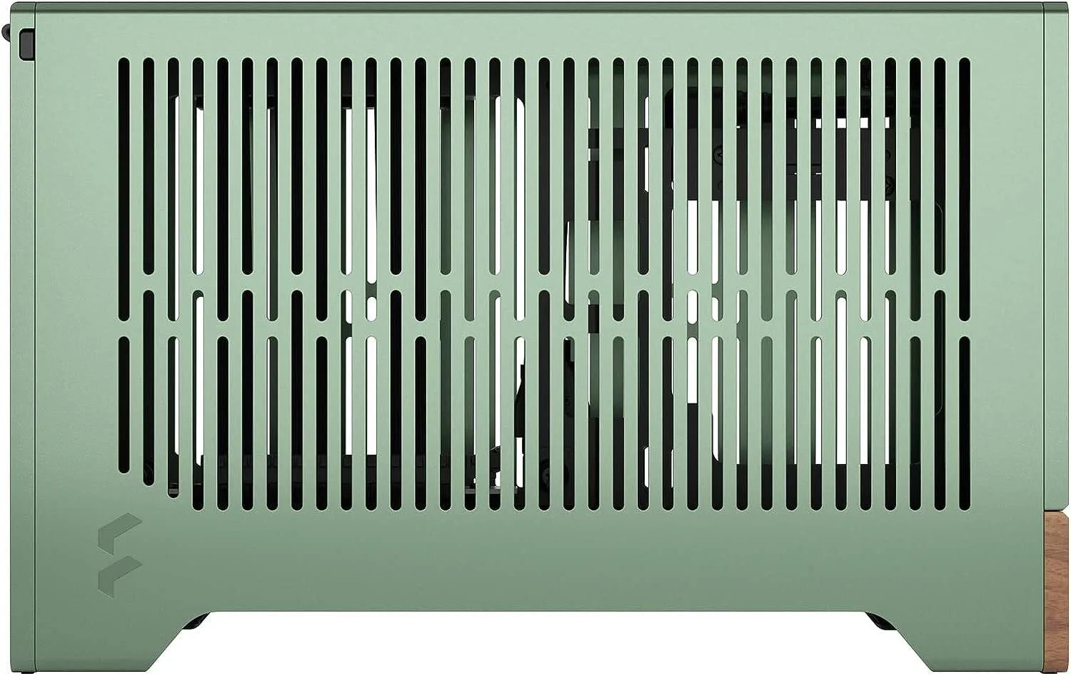 کیس گیمینگ Mini ITX SFX Fractal Terra Small Factor، دارای 2 جایگاه نصب درایو 2.5 اینچی، سایز فن 120 میلی‌متری، سایز رادیاتور 120 میلی‌متری، 3 اسلات توسعه (حالت حداکثر GPU)، USB Type-C 20Gbps، یشمی | FD-C-TER1N-03