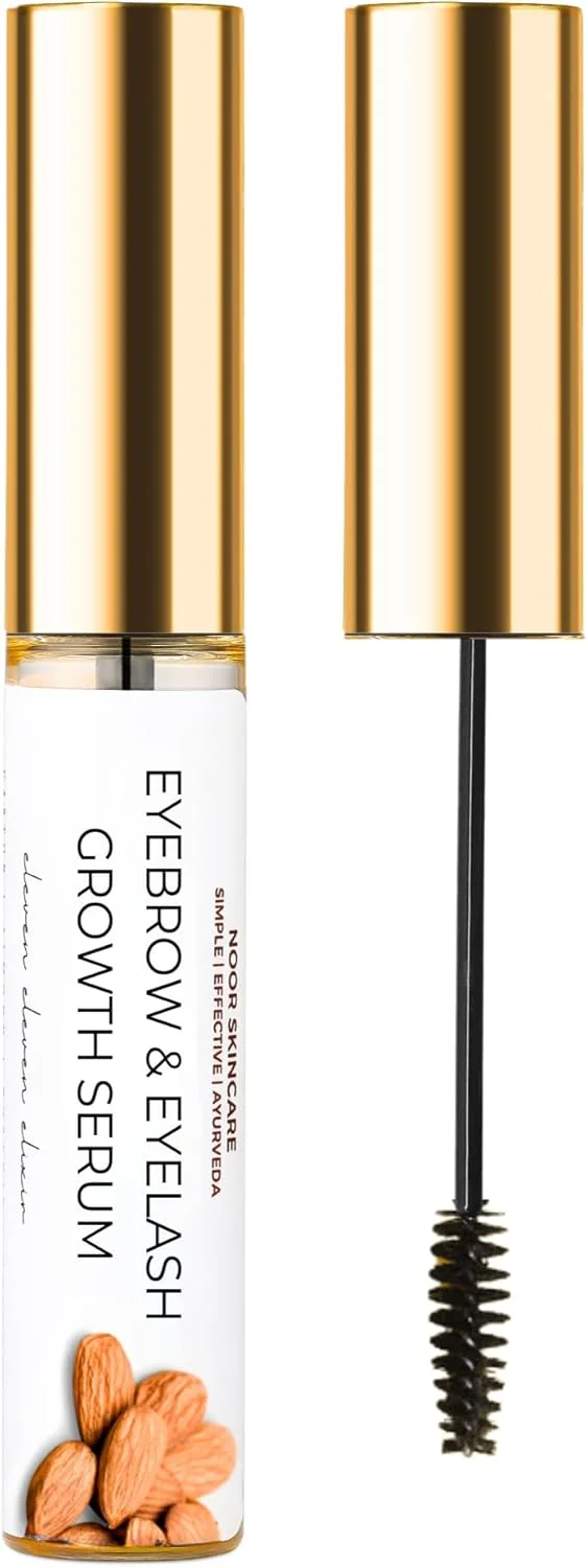 سرم/روغن تقویت کننده ابرو و مژه نور اسکین کر - ارگانیک، تقویت کننده ابرو و مژه برای ابرو و مژه های ضخیم - روغن کرچک، برای خانم ها افزایش سریع حجم به همراه اپلیکاتور