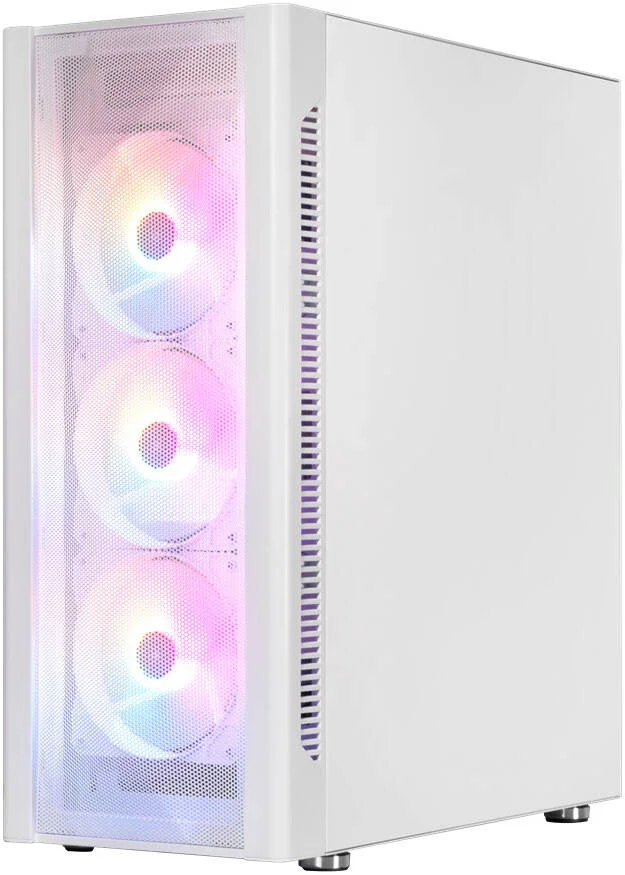 کیس کامپیوتر مید تاور ATX گالاکس REVOLUTION-06 ALLSYNC، پنل کناری شیشه حرارت دیده، شخصی‌سازی از راه دور، جریان هوای عالی، قابلیت نصب تا 6 فن 120 میلی‌متری و رادیاتور 360 میلی‌متری، USB 3.0/2.0، صدای HD، سفید | CGG6AGWA4AA