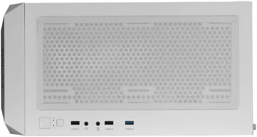 کیس کامپیوتر Galax Revolution 07 ATX، SPCC + شیشه حرارت دیده، پشتیبانی از رادیاتور تا 360 میلی متر، طول کارت گرافیک تا 330 میلی متر، 3 پورت USB / پشتیبانی از HD Audio I/O، سفید | G-CGG7AGWA4B0-GXLG