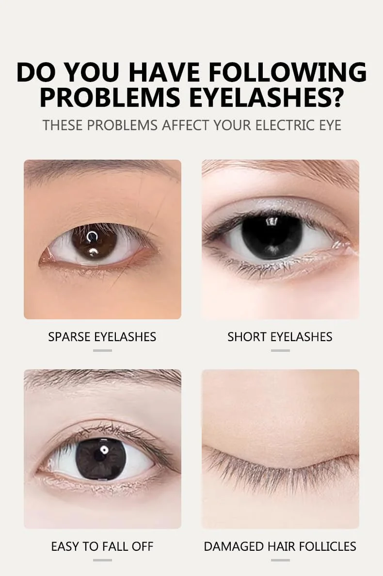 سرم تقویت کننده مژه - سرم رشد مژه با ماندگاری طولانی برای خانم ها و آقایان، مشکی و نقره ای