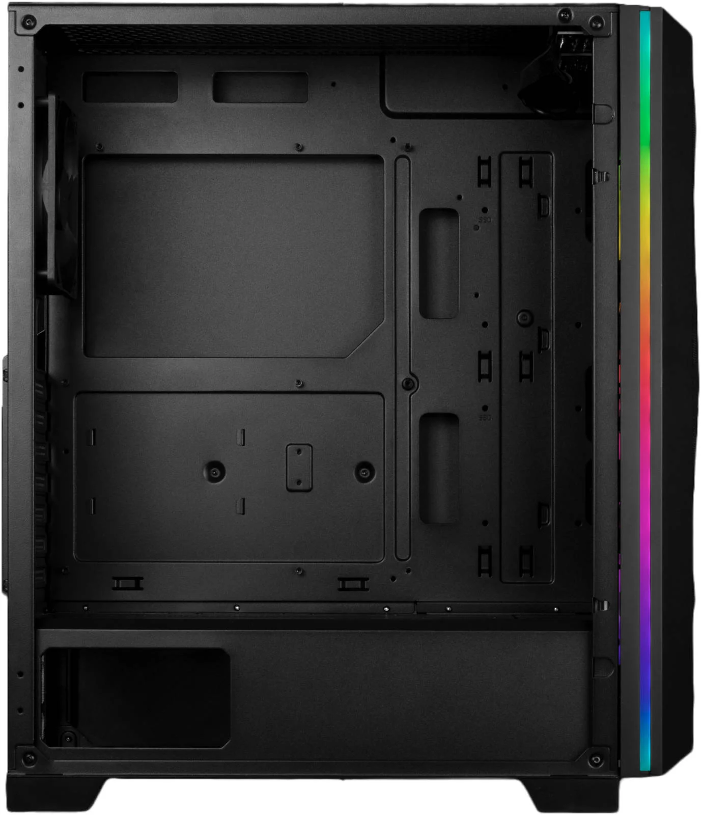 کیس مید تاور GAMDIAS ATHENA M2 ELITE ATX، پنجره شیشه ای حرارت دیده، پنل جلویی مشبک با نوار نور RGB، پشتیبانی از 6 فن و رادیاتور 360 میلی متری، فیلتر گرد و غبار مغناطیسی، مشکی | GD-ATHENA-M2-ELITE