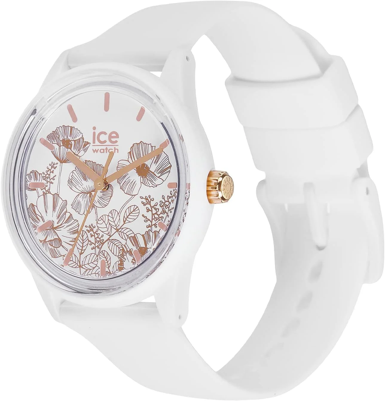 آیس-واچ - ساعت مچی زنانه مدل Ice Solar Power Spring White با بند سیلیکونی - 020596 (کوچک)