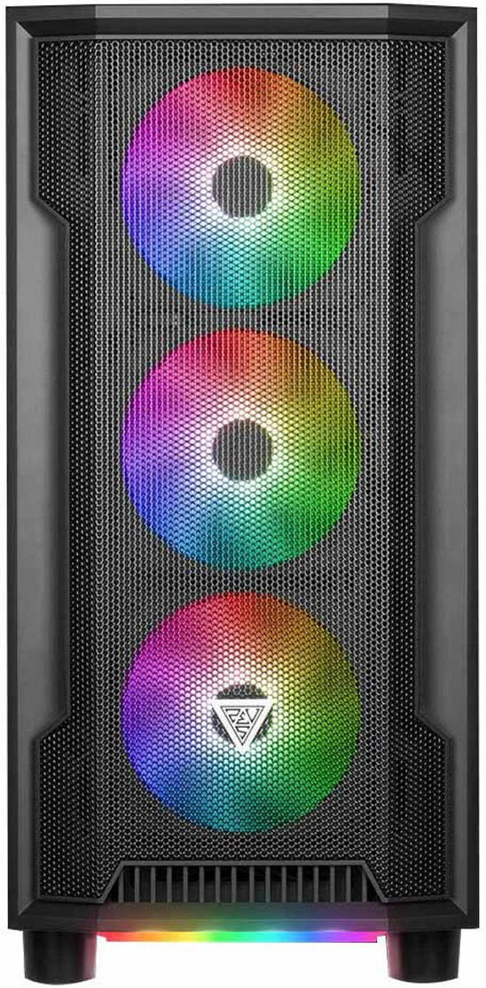 کیس کامپیوتر گیمینگ مید تاور ATX گامدیاس Athena M6، شیشه حرارت دیده، پشتیبانی از 6 فن و رادیاتور 360 میلی‌متری، نورپردازی RGB زیرین، USB 3 / USB 2x2، HD Audio /LED Control، مشکی | GD-ATHENA-M6