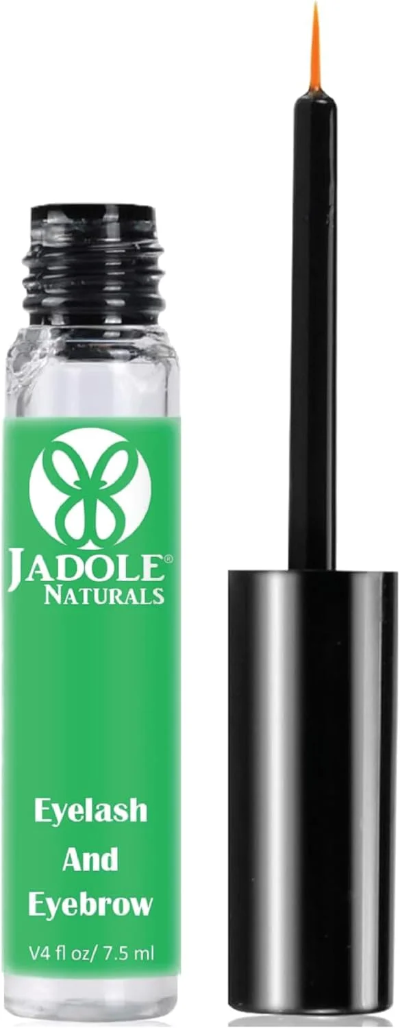سرم تقویت کننده مژه و ابرو Jadole Naturals با کلاژن و پپتیدهای رشد طبیعی برای مژه ها و ابروهای بلند و ضخیم! دارای تاییدیه متخصص پوست، بدون تست حیوانی و ضد حساسیت