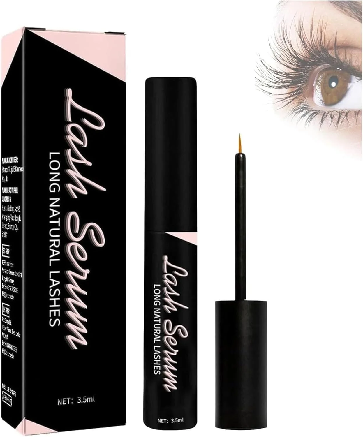 سرم مژه Sins 'N Lashes، سرم تقویت کننده رشد سریع مژه، تقویت کننده طبیعی رشد مژه و ابرو برای رشد مژه های ضخیم تر و بلندتر (3.5 میلی لیتر / 1 عدد)