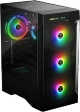کیس گیمینگ شیشه حرارت دیده Gamdias TALOS E2، سه فن 120 میلی‌متری RGB، مرکز کنترل کاربردی، مدیریت ساده RGB | TALOS E2